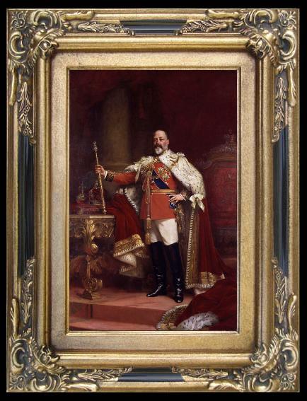 framed  Luke Fildes Edward VII (mk25), Ta015